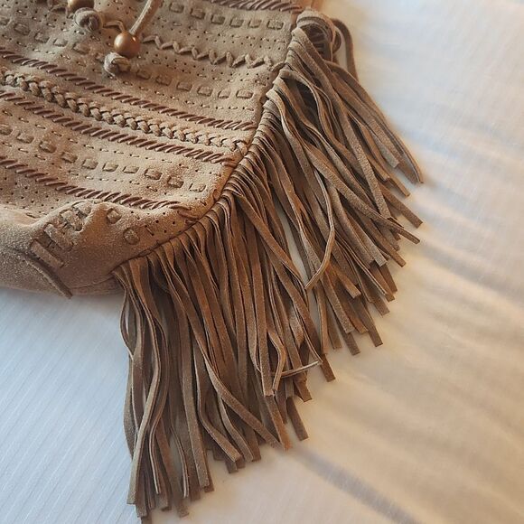 Linea Pelle Leather Fringe Purse - Picture 5 of 12